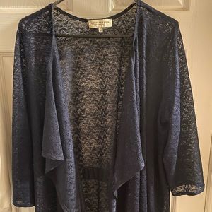 Women’s Plus Navy Cover Cardigan Sz.2X